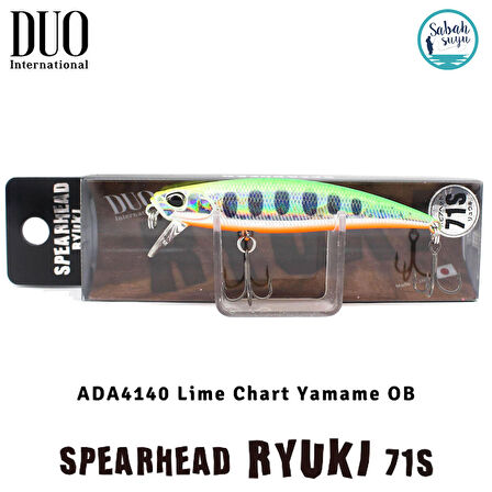 Duo Spearhead Ryuki 71S ADA4140 Lime Chart Yamame OB