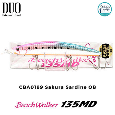 Duo Beach Walker 135MD CBA0189 Sakura Sardine OB Maket Balık