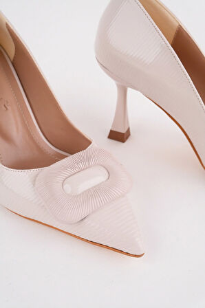 Kadın Tokalı İnce Topuklu Stiletto Ayakkabı