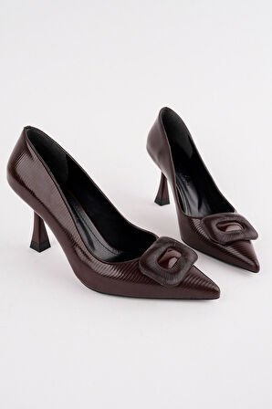 Kadın Tokalı İnce Topuklu Stiletto Ayakkabı