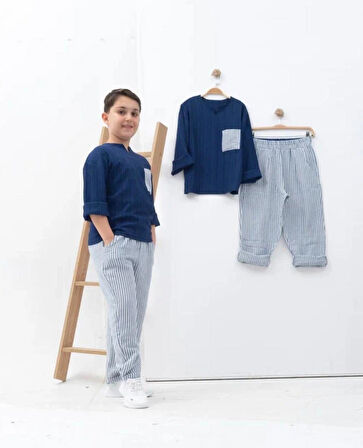 Erkek Çocuk Müslin Takım