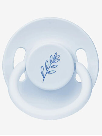 Wee Baby Pure Yuvarlak Kauçuk Emzik No:1 Mavi