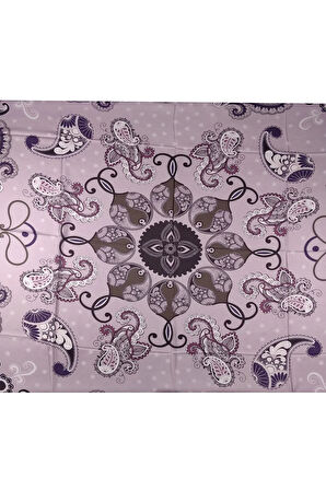 Mısırlı Eşarpları Mısırlı Eşarp Alize Krep Etnik Desenli Eşarp 140x140 Cm