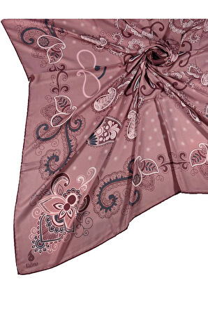 Mısırlı Eşarpları Mısırlı Eşarp Alize Krep Etnik Desenli Eşarp 140x140 Cm