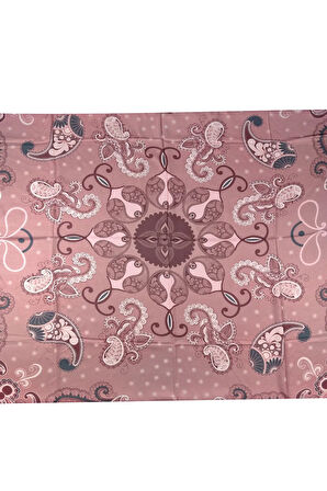 Mısırlı Eşarpları Mısırlı Eşarp Alize Krep Etnik Desenli Eşarp 140x140 Cm