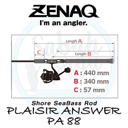 Zenaq Plaisir Answer PA88 Crazy Hunter (RG) 264cm 10-23gr Spin Kamış