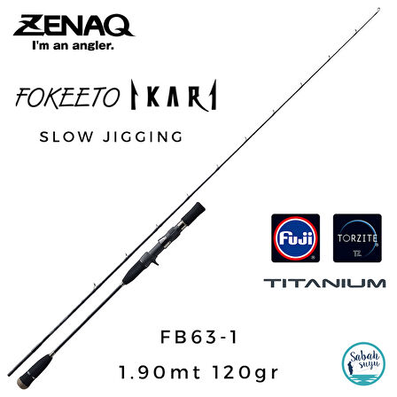 Zenaq Fokeeto FB63-1 İkari 190cm 120gr Tetikli Slow Jigging Kamış
