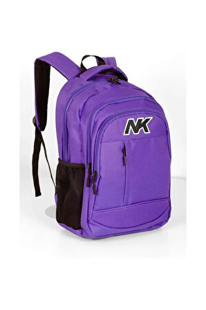 NK Mor Unisex Okul Sırt Çantası 15' Laptop Bölmeli Çanta-9001
