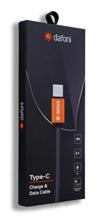 Dafoni DAF-04 USB Type-C Hızlı Data Kablosu 1m
