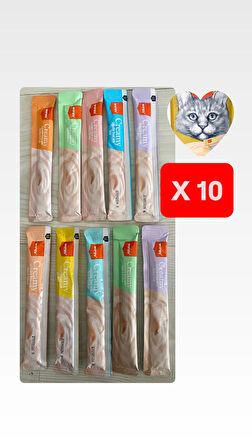 WANPY Karışık Lezzetli Sıvı Kedi Ödülü 14 gr X 10 Adet SK:09.2026