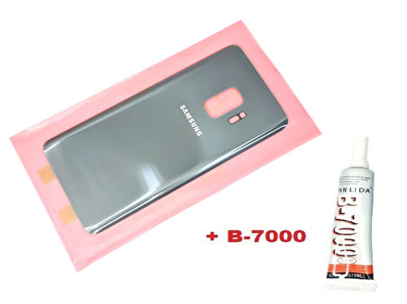 Tkgz Samsung Galaxy S9 Arka Pil Batarya Kapağı (CAM+B-7000) FÜME