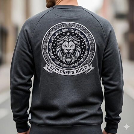 aslan baskılı sweatshirt 