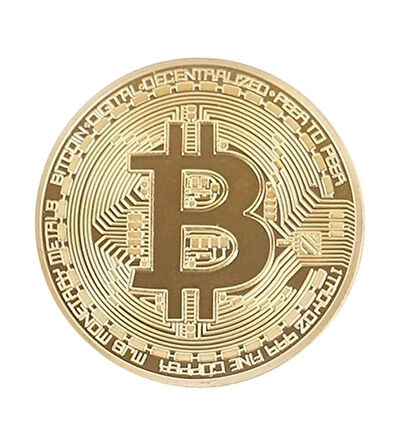 Bitcoin Madeni Hatıra Parası Hediyelik Para (4533)