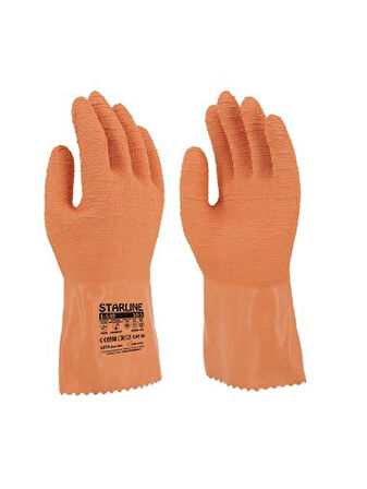 12 Çift Doğal Kauçuk Tıbbı Atık Eldiveni Starline E-530 Large Beden