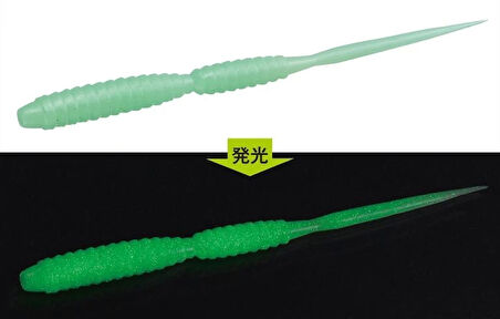 Evergreen GIMLET 2.0" Keskin Kuyruklu Light Game Solucan Yem 516 MELON CREAM GLOW - (20016516)