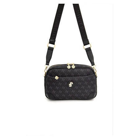 Silver Polo  Kadın Çapraz Çanta 1094-45340 SILVER POLO ÇAPRAZ Kadın ÇANTASI M178 SİYAH-MAT SİYAH