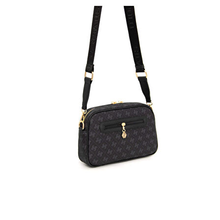 Silver Polo  Kadın Çapraz Çanta 1094-45340 SILVER POLO ÇAPRAZ Kadın ÇANTASI M178 SİYAH-MAT SİYAH