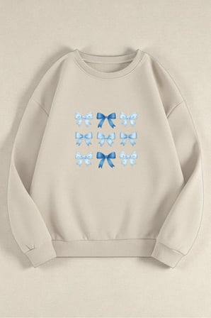 Çok Renkli Baskılı & Baskısız Sweatshirt 3'lü Fırsat Paketi