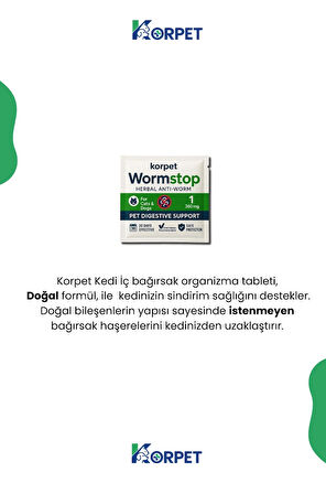 Kedi iç dış anti organizma 2'li bakım seti Tablet&Damla
