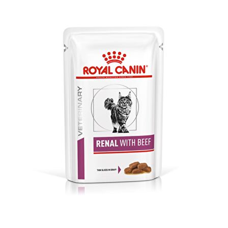 Royal Canin R. Canin Renal With Beef Yaş Kedi Maması 12 x 85 Gr.