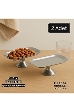 10x23 cm Ayaklı Kayık GOLD Sunumluk,Çerezlik,Kahvaltı Tabağı,Sunum tabağı,Kozmetik,Takı Tabağı