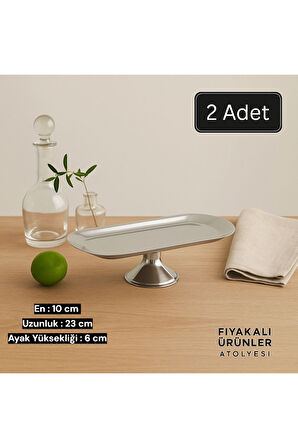 10x23 cm Ayaklı Kayık GOLD Sunumluk,Çerezlik,Kahvaltı Tabağı,Sunum tabağı,Kozmetik,Takı Tabağı