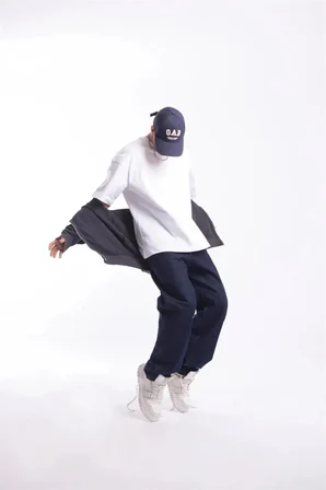 Unisex Siyah Oversize Bisiklet Yaka T-Shirt