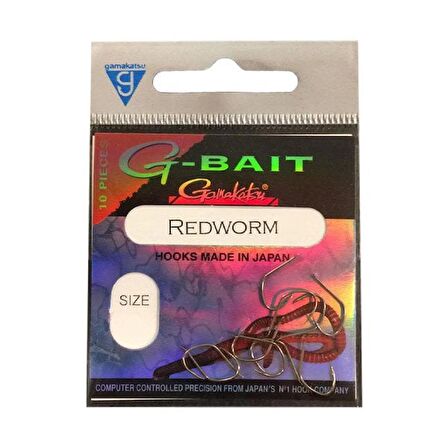 D. GAMAKATSU G-Bait Redworm B No:8 1/10