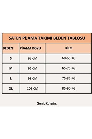 Çiçekli Gömlek Yaka Saten Kadın Pijama Takımı S109