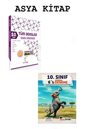 10.Sınıf Karekök Yayınları Tüm Dersler Soru Bankası + Kafa Dengi Yayınları 6'lı Sarmal Genel Deneme