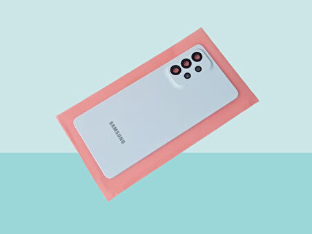 Tkgz - Samsung Galaxy A53 Arka Kapak (Cam Full Lensli) - MAVİ