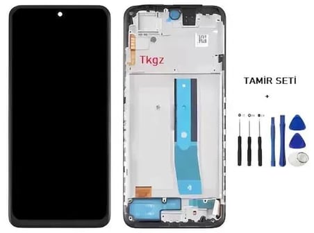 Tkgz - Xiaomi Redmi NOTE 11S Uyumlu Lcd Ekran Dokunmatik Wandey Servis Lcd OLED Full Çıtalı + Tamir Kiti