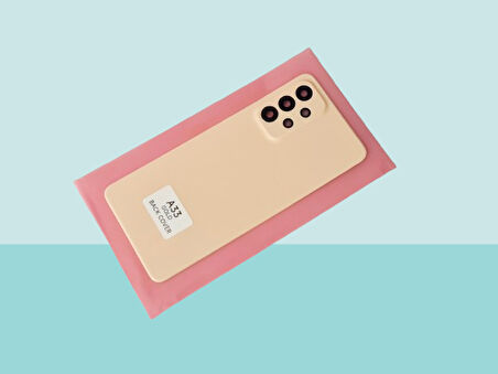 Tkgz - Samsung Galaxy A33 Arka Kapak (Cam Full Lensli) - TURUNCU