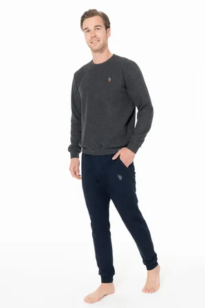 U.s Polo Assn. Erkek Uzun Kollu Bisiklet Yaka Paçası Bantlı Rahat Ev Giyim S26995