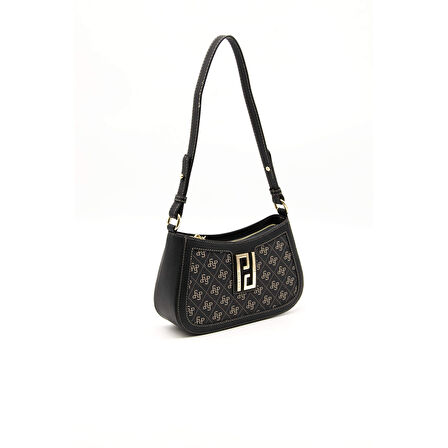 Silver Polo  Kadın Çapraz Çanta 1132-45372 SILVER POLO ÇAPRAZ Kadın ÇANTASI M178 FÜME-MAT SİYAH