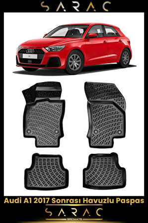 Audi A1 2024 Model Araca Özel 3d Havuzlu Paspas