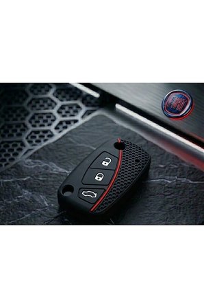 Fiat Fiorino - Linea Sustalı 3 Buton Anahtar Kumanda Koruma Kılıfı Petek Desenli