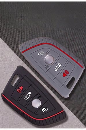 Bmw Fem Modeli F10 F30 F90 G20 G30 Smart 4 Buton Petek Desenli Premium Kumanda Koruma Kılıfı