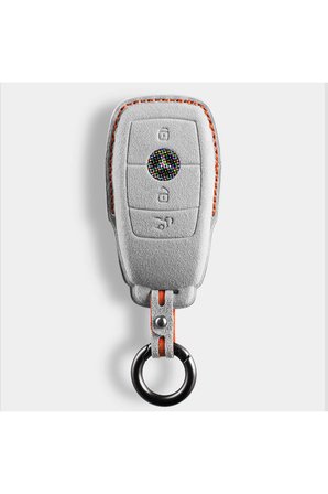 Mercedes Uyumlu B C E Sinifi C180 C200 W205 W213 E200 300 Anahtar Kilifi Alakantra Gri