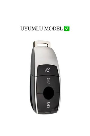 Mercedes Uyumlu B C E Sinifi C180 C200 W205 W213 E200 300 Anahtar Kilifi Alakantra Gri