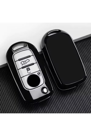 Fiat Egea Sustalı beyaz-gri Oto Anahtar Kumanda Kabı Kılıfı Premium Oto Anahtarlık