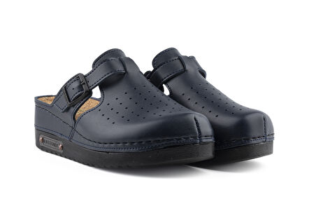 Mantar Tabanlı Ortopedik Kapalı Sabo Kadın Terlik - Anatomic Comfort - 3040