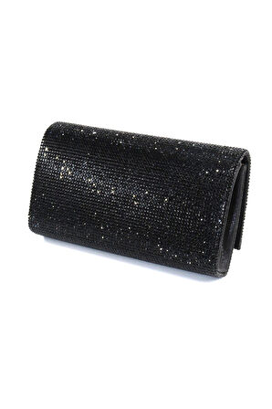 Taşlı siyah abiye çanta. Clutch siyah taşlı gece çantası. Abiye çanta siyah. Siyah abiye çantası.