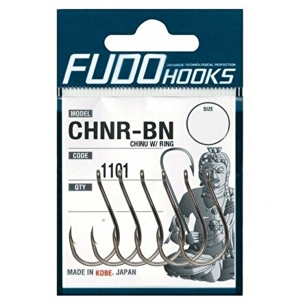 Fudo CHNR-BN Chinu W/RING Olta İğnesi Black Nickel-NO:1/0