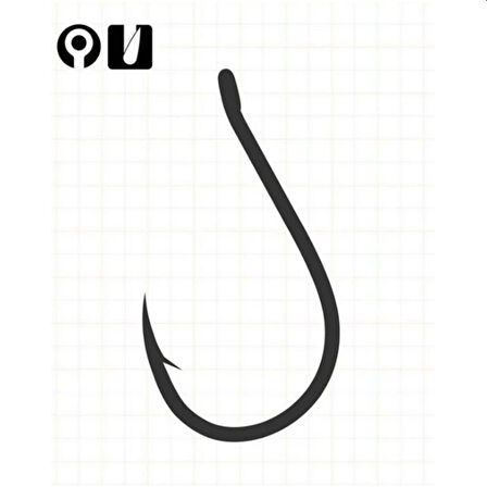 Fudo CHNR-BN Chinu W/RING Olta İğnesi Black Nickel-NO:1/0