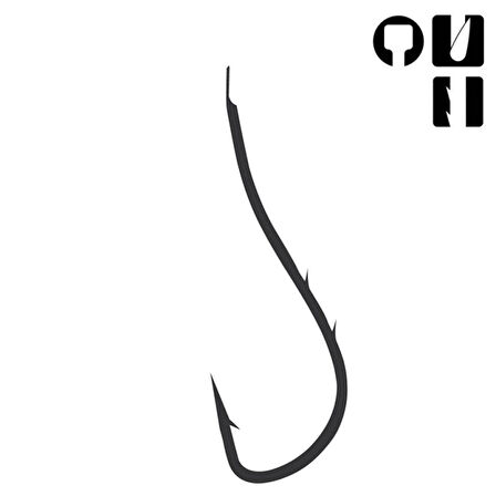 Fudo 2901 Ryusen Çift Tırnak Black Nikel Olta İğnesi Black Nickel-NO:2/0