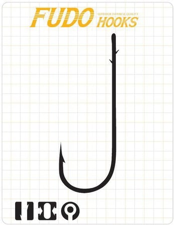Fudo 6111 Worm SSB2 Black Nikel Uzun Pala Tırnaklı İğne 1/0