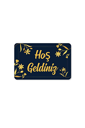 hoş geldiniz yazılır Dekoratif Dış Kapı Önü ve Iç Mekan Paspası yıkanabilir