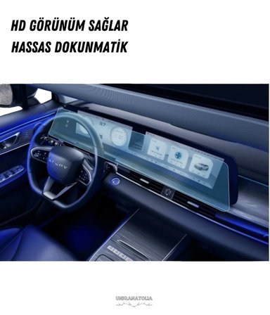 Yeni Omoda 5 Pro Multimedya ve Yolcu Ekran Uyumlu Nano Ekran Koruyucu