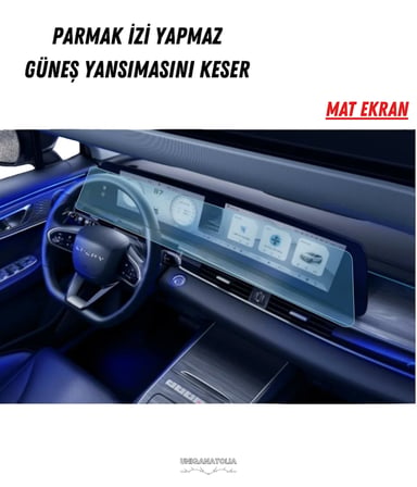 Yeni Omoda 5 Pro Multimedya ve Yolcu Ekran Uyumlu Mat Ekran Koruyucu